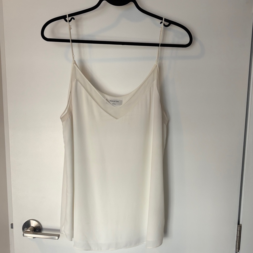 Babaton Cream V-Neck Spaghetti Strap Camisole